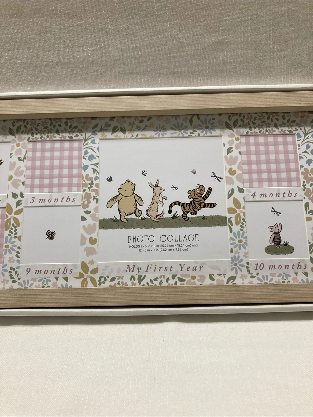 Wendy Bellissimo Pink Winnie the Pooh Baby Photo Collage Frame